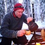 Guide Chris coffe break in the forest